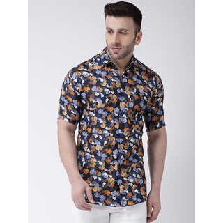                       Riag Men's Multicolor Regular Fit 100% Cotton Casual Shirts                                              