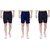 Zonecart Men's Sports Short for Gym (Pack of 3, Navy Navy Royal)