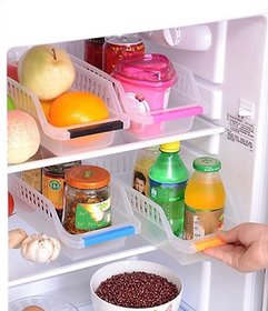 Multipurpose Fridge Space Saver Food Storage Container Organizer Basket Rack Refrigerator Drawer Shelf Tray Fruits/Veget