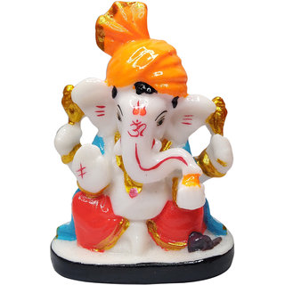 Buy Marble Ganpati Bappa Home Decorative Showpiece Ganpati Bappa Online ...