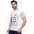 ZETE031 White Panda Printed T Shirt for Men