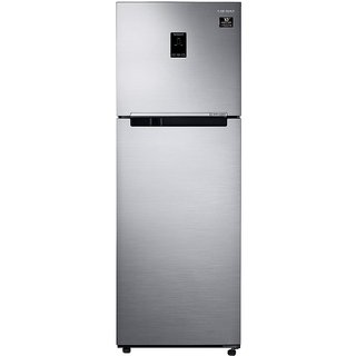 Samsung 345 L 3 Star Inverter Frost-Free Double Door Refrigerator (RT37T4533S8/HL, Elegant Inox, Convertible)
