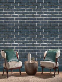 Jaamso Royals  Modern Brick Wall 3D Wall Poster, Wallpaper, Wall Sticker Home Decor Stickers for bedrooms, Living Room, Hall, Kids Room, Play Room (Size  20045 CM i.e. 9 Sq Ft)