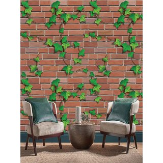                       Jaamso Royals  Modern Brick Wall 3D Wall Poster, Wallpaper, Wall Sticker Home Decor Stickers for bedrooms, Living Room, Hall, Kids Room, Play Room (Size  20045 CM i.e. 9 Sq Ft)                                              