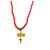 Raviour Lifestyle Mahakal Shiva Trishul Rudraksha Pendant With Red Hakik Agate 108 beads Mala