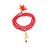 Raviour Lifestyle Om Shiv Mahakal Trishul With Rudraksha Pendant With Red Hakik Agate 108 beads Mala
