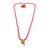 Raviour Lifestyle Rudraksh Mahadev Trishul Ganesh Pendant With Red Hakik Agate 108 beads Mala