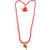 Raviour Lifestyle Rudraksh Mahadev Trishul Ganesh Pendant With Red Hakik Agate 108 beads Mala