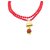 Raviour Lifestyle Lord Shiv Shakti 5 Mukhi Shiv Trishul Damru With Red Hakik Agate 108 beads Mala