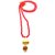 Raviour Lifestyle Lord Shiv Shakti 5 Mukhi Shiv Trishul Damru With Red Hakik Agate 108 beads Mala