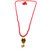 Raviour Lifestyle Mahadev Shiva Om Rudraksha Pendant With Red Hakik Agate 108 beads Mala