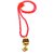 Raviour Lifestyle Mahadev Shiva Om Rudraksha Pendant With Red Hakik Agate 108 beads Mala