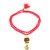 Raviour Lifestyle Mahadev Shiva Om Rudraksha Pendant With Red Hakik Agate 108 beads Mala