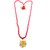 Raviour Lifestyle Lord Shiv Mahakal Mahadev Stylish And Elegant Pendant With Red Hakik Agate 108 beads Mala
