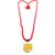 Raviour Lifestyle Lord Shiv Mahakal Mahadev Stylish And Elegant Pendant With Red Hakik Agate 108 beads Mala