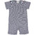 Buzzy Infant Boy's Navy Cotton Stripe Printed Romper