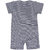 Buzzy Infant Boy's Navy Cotton Stripe Printed Romper