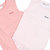 Buzzy Infant Girl's Pink and White Cotton Romper (Pack of Two)