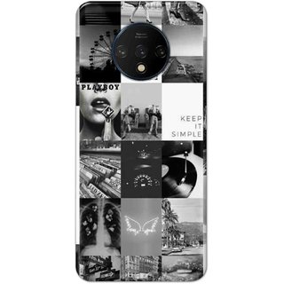 Digimate Hard Matte Printed Designer Cover Case For OnePlus7t