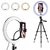 Aluminium Alloy 3120 Tripod Stand Holder Clip for Phones with Selfie Ring Fill LED Light for All Devices