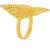 Memoir Brass Micron Goldplated Handmade Chilaiwork Fashion fingerring Women