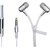 3.5mm Tangle Free High Bass Performance  Unbreakable Zipper Type Earphone with Mic
