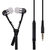 Zipper Earphones Flexible Multipurpose Hands-Free Earphone Audio Bass Buds Loop in-Ear Universal Zipper Earphone