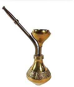 (VIEW SHOPPERS) Brass Antique Hookah (6 Inch)