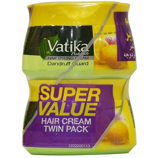 Vatika Hair Styling Cream Dandruff Guard 140ml each (Pack Of 2)