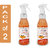 Smarty Twomax Liquid Hand Sanitizer Protacto-Rub Tangy Orange 300ml  (Pack of 2)