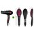 Sketchfab Combo Hair Electric Comb Brush 3 in 1 Ceramic Fast Hair Straightener With NHP 8215 Hair Dryer for Women Black