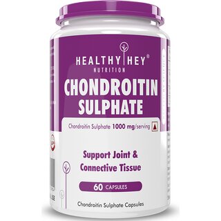 HealthyHey Nutrition Chondroitin Sulfate Support for Joints 60 Capsules