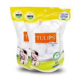 Tulips Premium Cotton Ball Pack of 2