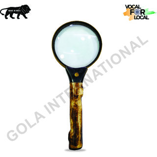                       Gola International Bone and Horn Handheld Magnifying Glass 4 inch                                              