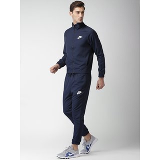 Nike Navy Blue Polyester Lycra Tracksuit