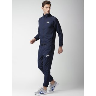 nike navy polyester lycra tracksuit