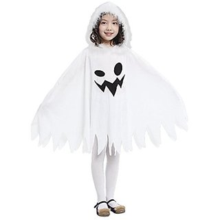 Kaku Fancy Dresses Halloween White Cloak For Kids  Halloween Dress White Cloak For Kids