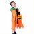 Kaku Fancy Dresses Pumpkin Robe Cape for Halloween Costume - Orange