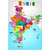 World and Indian Map Posters print on Photographic paper, Combo (pack of 2 , size 13 BY 19 inch )