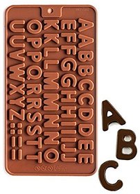 SmartClick Flexible Silicon BPA Free ABCD shape Chocolate Baking Molds, Bakeware Mould Cavity  15 (Weight of Chocolate