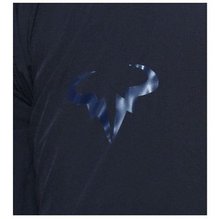 nike navy polyester terry jacket