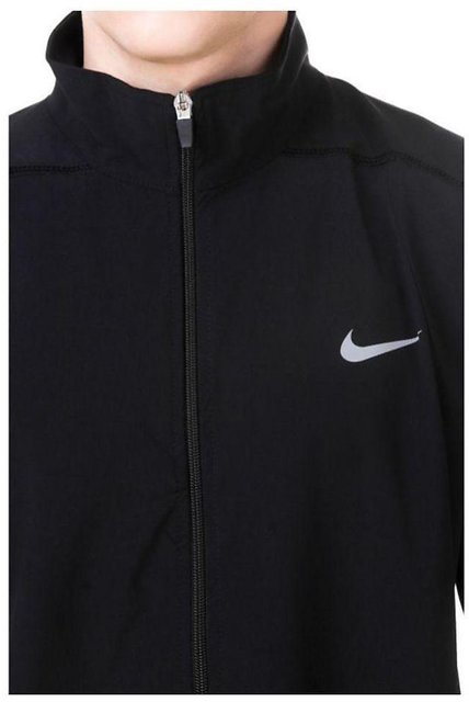 nike black polyester lycra jacket for men