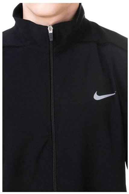 nike blue polyester terry jacket