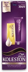 Wella Koleston Color Cream Tube, 304/0 Medium Brown, 60ml (Pack of 2)
