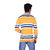 Ogarti cotton Stripper V Neck Gold  Colour Sweater