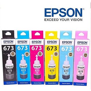 Epson 673 Ink Cartridge Pack Of 6 -  For Use For Use L850 L810 L805 L1800 Epson L800