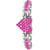 Alan Swiss Gorgeous Pink Heart Bracelet