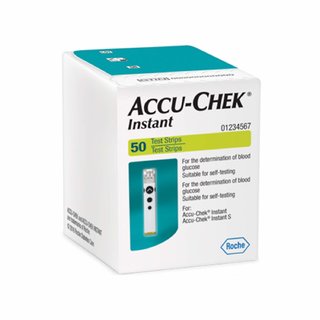 Accu-Chek Instant Test Strips, 50 Count (Multicolor)