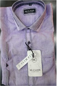 HIGH CLASS Men's Party Wear Linen Shirt