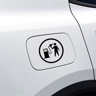 AutoaccessoriesDeal2018 Car Sticker Funny Vinyl Decal Gas Fuel Black